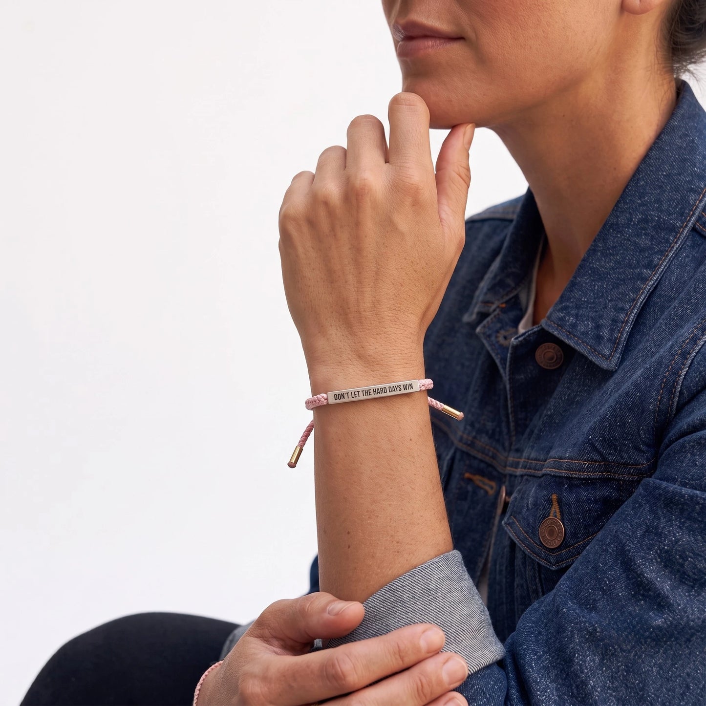 Bracelet "Ne laisse pas les jours difficiles gagner"