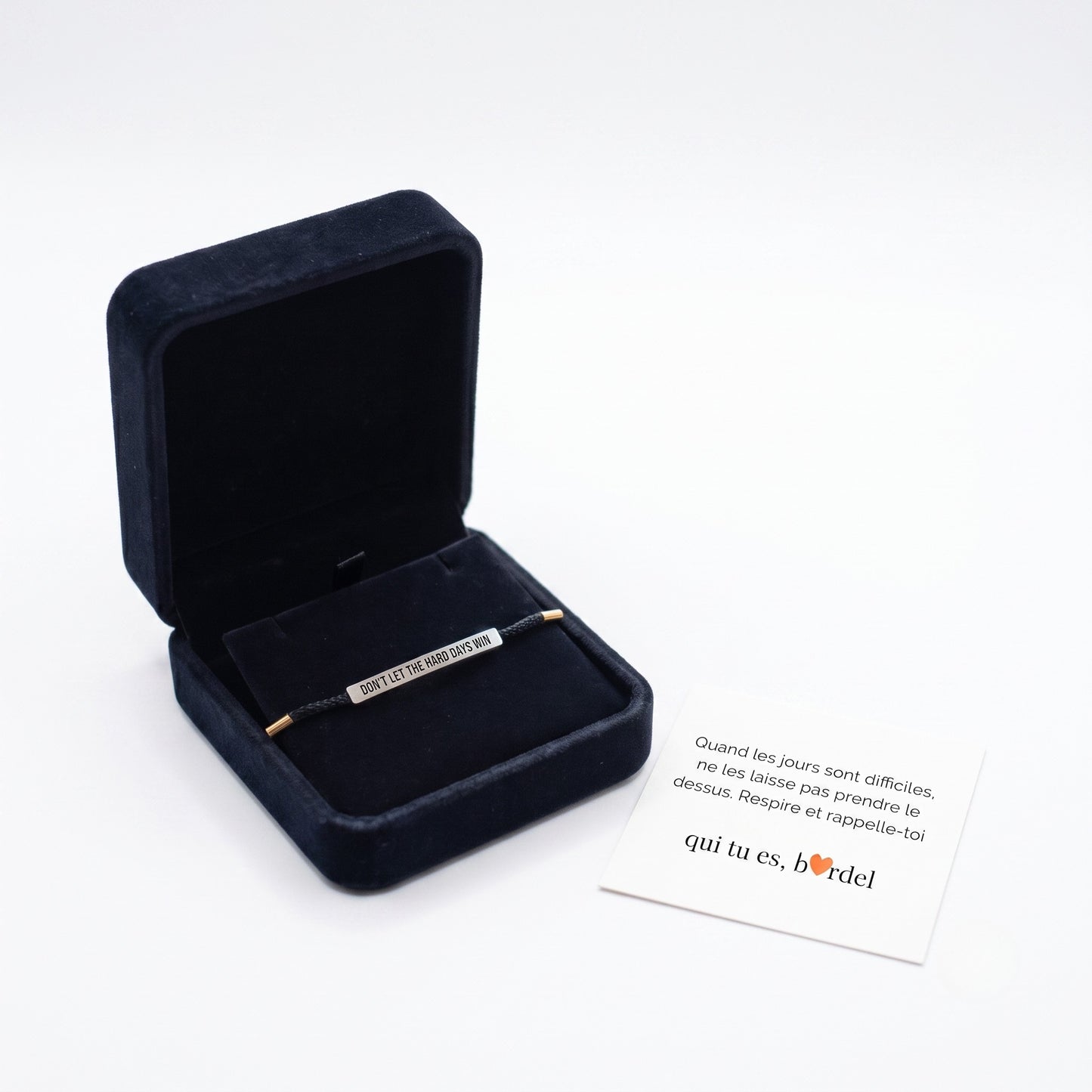 Bracelet "Ne laisse pas les jours difficiles gagner"